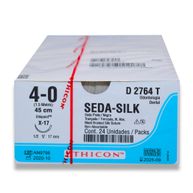 Fio de Sutura Ethicon Seda 4-0 Com Agulha 1,7cm Com 24 - Johnson & Johnson