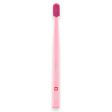 Escova Dental 12460 Velvet Adulto Cabo Rosa C/ Cerdas Bordo - Curaprox