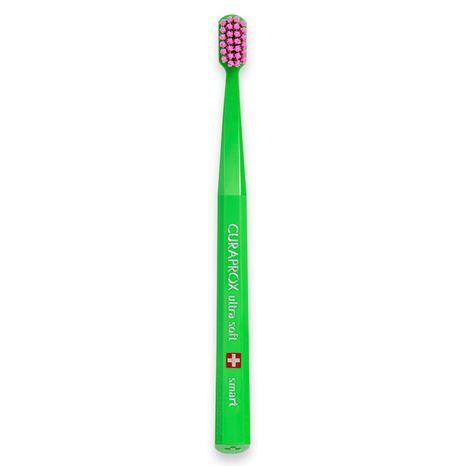 Escova Dental Smart Adulto Cabo Verde Bandeira Com Cerdas Rosa - Curaprox
