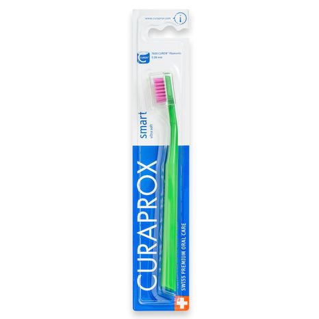 Escova Dental Smart Adulto Cabo Verde Bandeira Com Cerdas Rosa - Curaprox