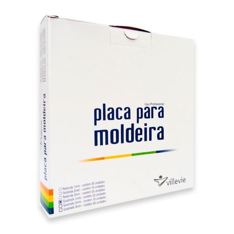 Placa Eva Soft para Moldeira Quadrada 1mm c/ 20 - Villevie
