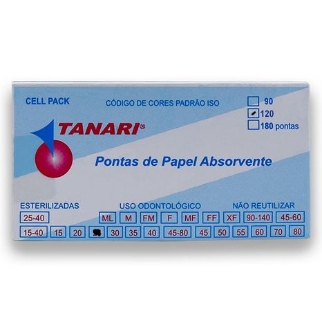 Cone De Papel Absorv Cell Pack 25 Com 120 - Tanari