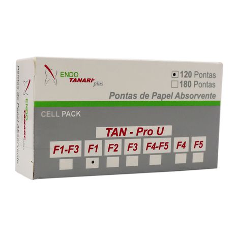 Cone de Papel Absorvente Tan Pro U F1 120 Unidades - Tanari