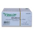 Fio de Sutura Nylon Cuticular Nº 2-0 com Agulha 2cm 24Un - Shalon