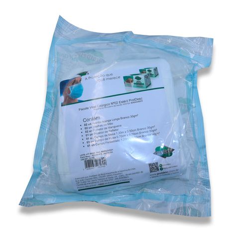 Kit Vest Cirúrgico Estéril n°2 - Protdesc