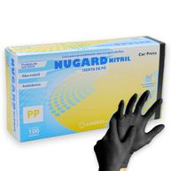 Luva para Procedimento Nitrílica Sem Pó Preta - Nugard