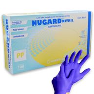 Luva para Procedimento Nitrílica Sem Pó Azul - Nugard