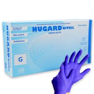 Luva para Procedimento Nitrílica Sem Pó Azul - Nugard