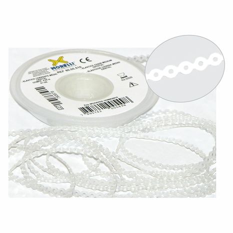 60.05.510 Elástico Corrente Médio Cristal 4,5m - Morelli