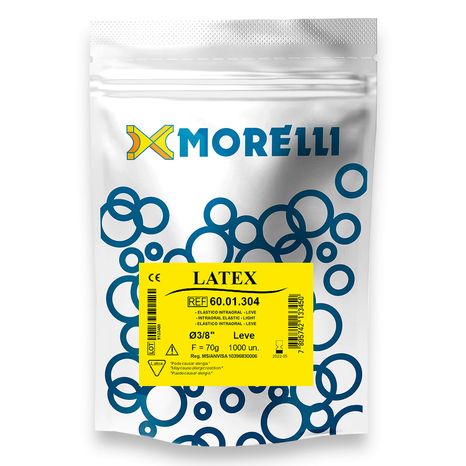 60.01.304 Elástico Intraoral Latex Leve 3/8 - Morelli