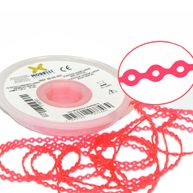 60.05.351 Elástico Corrente Longo Vermelho Cristal - Morelli