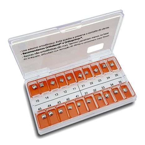 10.30.901 Kit de Bráquetes 01 Caso Prescrição Edgewise Standard 0.22 - Morelli