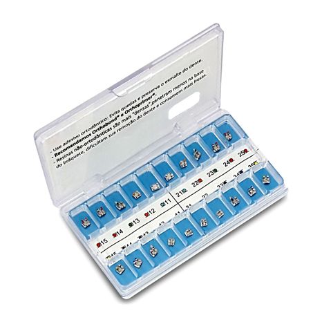 10.10.950 Kit de Bráquetes 01 Caso Prescrição Roth Standard 0.18 Gancho Canino - Morelli