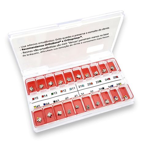 10.35.901 Kit De Bráquetes 01 Caso Prescrição Mbt Standard .022 - Morelli