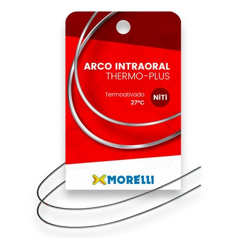 50.82.227 Arco Intraoral Thermo-Plus Pequeno Niti Retangular 0,48x0,63mm - Morelli