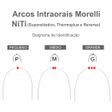 50.82.011 Arco Intraoral Superelástico Pequeno Niti Retangular 0,40x0,55mm - Morelli