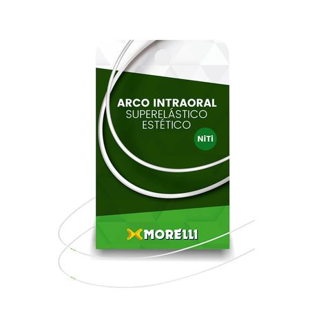 50.70.037 Arco Intraoral Estético Superelástico Médio Niti Redondo 0,40mm (.016") - Morelli