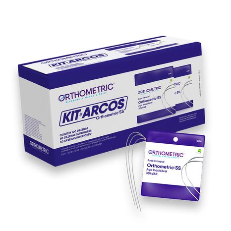 Kit Promocional Arcos de Aço Ss Mistos Redondos e Retangulares - Orthometric