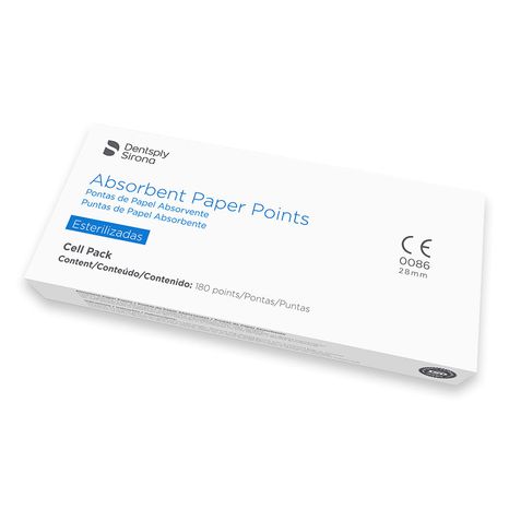 Pontas de papel Absorvente Cell Pack 45 com 180 - Dentsply Sirona