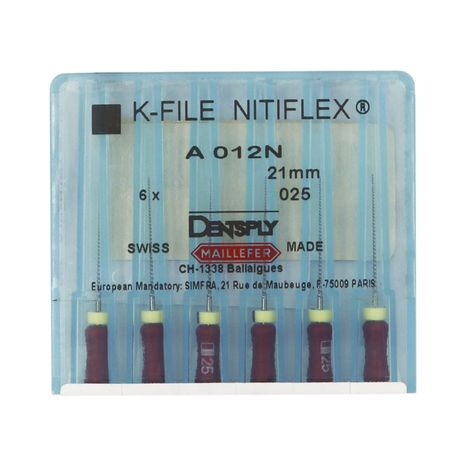 Lima Nitiflex 25 de 21mm - Dentsply Sirona