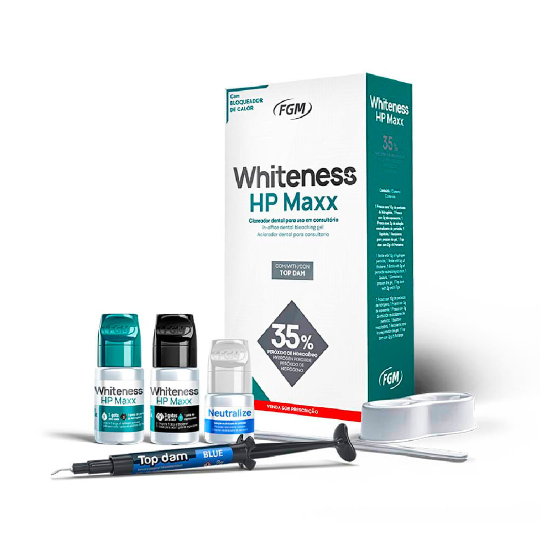 Clareador Whiteness HP 35% Maxx para 3 Pacientes - FGM