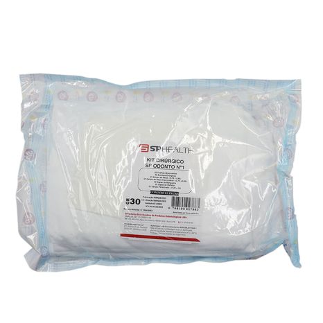 Kit Cirúrgico Estéril Pério Branco N°1 Gr30 com 11 peças - SP Odonto