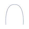 Arco Aço Inox Redondo Inferior .018 Azul - Tecnident