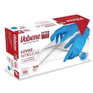 Luva para Procedimento Nitrílica sem Pó Azul tam M - Vabene