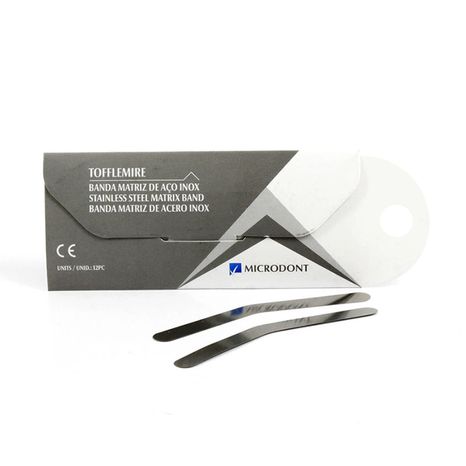 Banda Matriz de Aço Inox Tofflemire Nº1 com 12 - Microdont