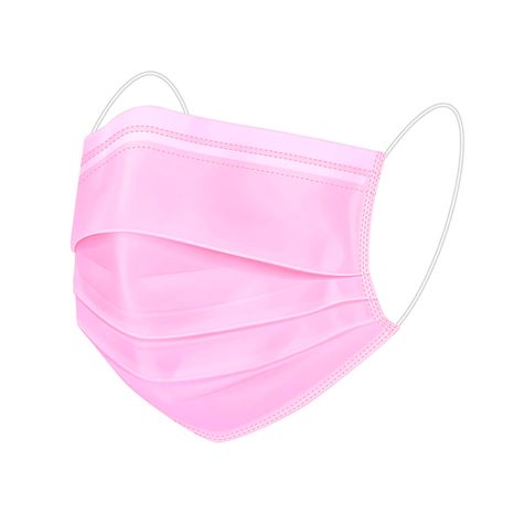 Mascara Cirúrgica com Elástico Rosa Com 50 - Fava
