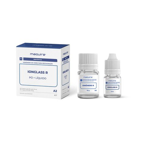 Kit Ionomero de Vidro Ionglass R  A2 Pó 10g + Líq 8ml - Maquira
