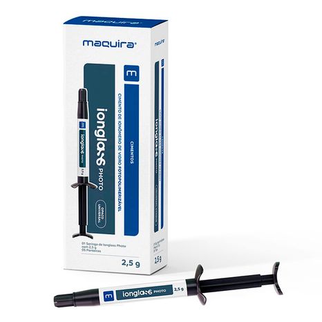 Ionômero De Vidro Forrador Ionglass Foto Opaco Universal Com 1 Seringa 2,5g + 5 Ponteiras - Maquira