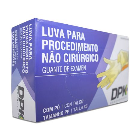 Luva De Procedimento Látex com Pó Extra pequena - Descarpack