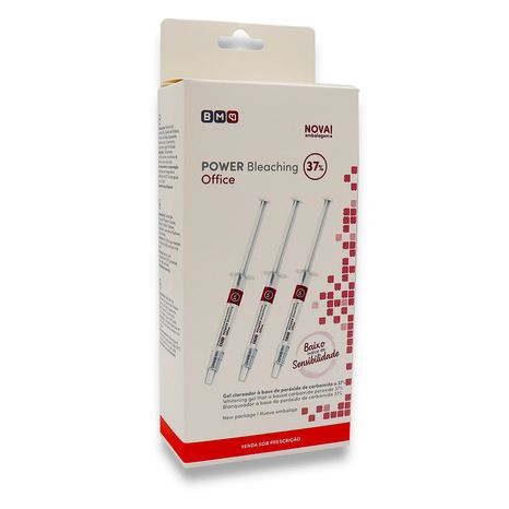 Clareador Power Bleaching Office 37% Kit com 3 Seringas de 3g - BM4