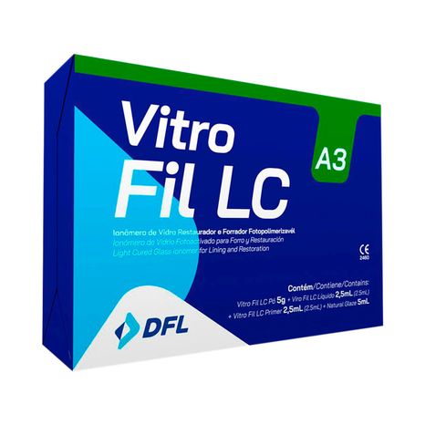 Ionômero De Vidro Restaurador Kit Vitro Fil Lc A3 - Nova Dfl
