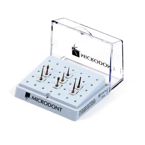 Kit Acabamento Fino Acrílico Com 7 - Microdont