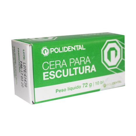 Cera Para Escultura Em Bloco 72g - Polidental