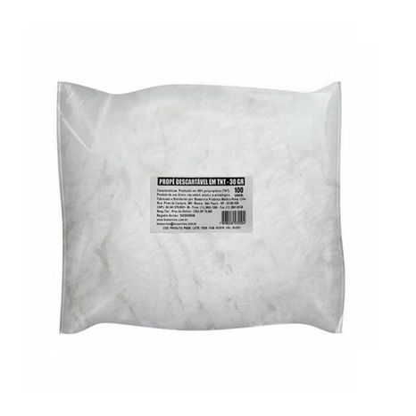 Propé Descartável Branco Confort 30gr com 100 - Dermaplus