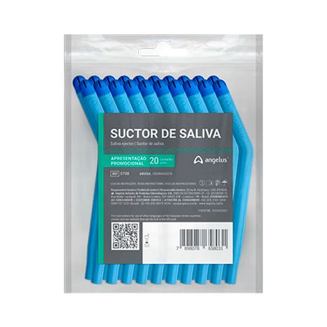Dreno de Sucção Flex Saliva Ejector Com 20 - Angelus