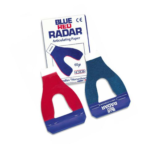 Papel para Articulação Blue Red Radar Formato Ferradura 72 Folhas 65 Micras - Nordin