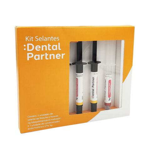 Selante Kit com 5x2g + Ácido Fosfórico 37% 1x3g + 20 Ponteiras - Dental Partner